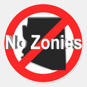 No Zonies! Sticker