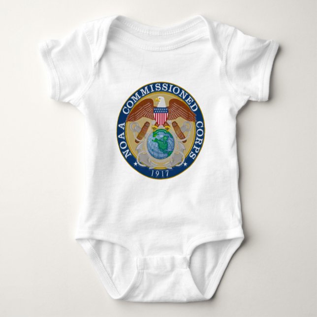 NOAA Commissioned Corps seal Baby Bodysuit (Front)