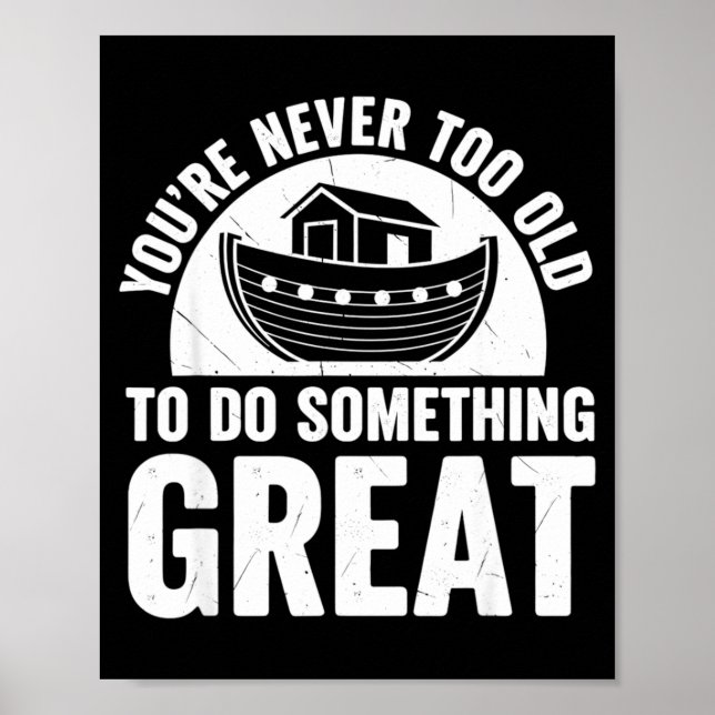 Noah Ark Church Christian Travel Faith You're Neve Poster (Front)