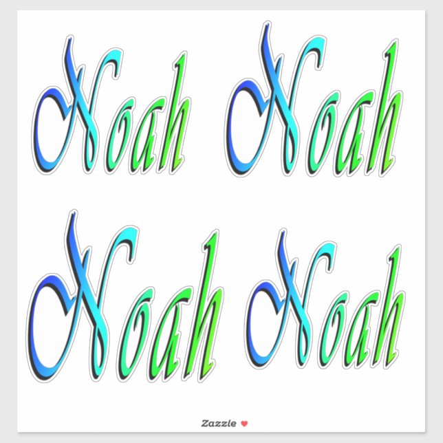 Noah Colorful Names, (Sheet)