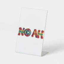 NOAH Name in Vibrant Crochet Pattern