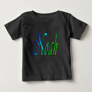 Noah, Name, Logo, Baby's Black T-shirt