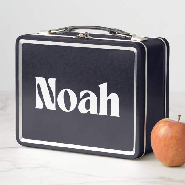 Noah Name Personalised  Metal Lunch Box (In Situ)