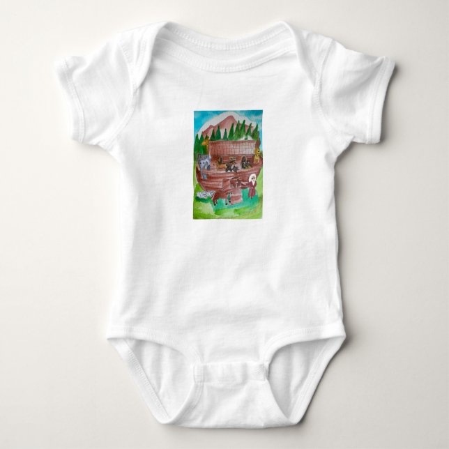 Noah’s Ark Baby Bodysuit (Front)