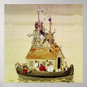 “Noah’s Ark” by W Heath Robinson Poster