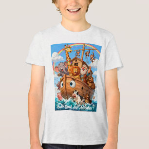 Noah’s Great Ark Adventure - Cute Animals T-Shirt Tri-Blend Shirt