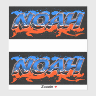 Noah Vorname Name Graffiti Aufkleber Sticker
