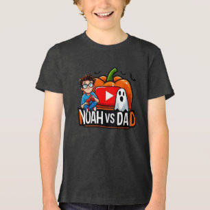 Noah Vs Dad Kids T-Shirt Tri-Blend Shirt