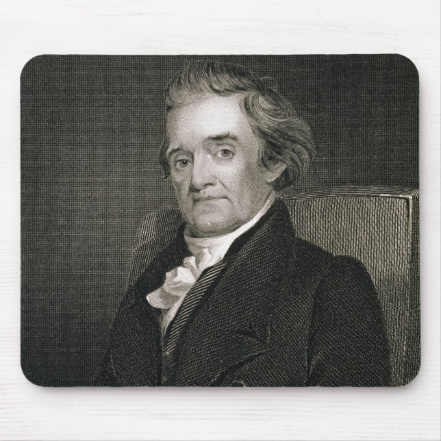 Noah Webster (1758-1843) engraved by Frederick W. Mouse Pad (Front)