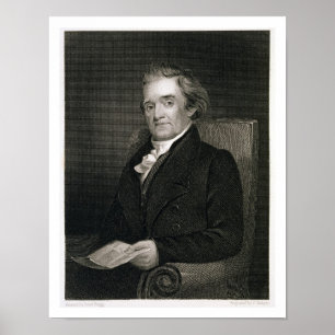 Noah Webster (1758-1843) engraved by Frederick W. Poster