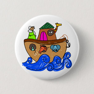 Noahs Ark 6 Cm Round Badge
