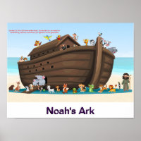 Noah's Ark Adventure – Playful Animal Pair Artwork
