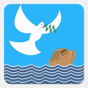 Noah's Ark and Dove Stickers