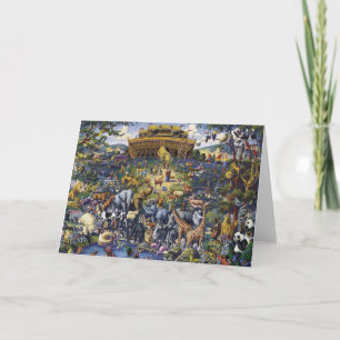 Noahs Ark Animals Card