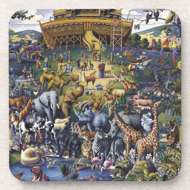 Noahs Ark Animals Coaster (Front)