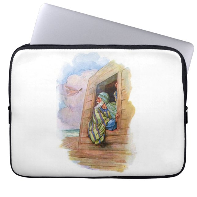 Noah's Ark At Sea Laptop Sleeve (Front)