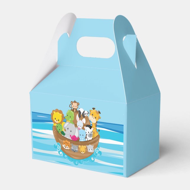Noah's Ark | Baby Animals Themed Favour Box (Front Side)