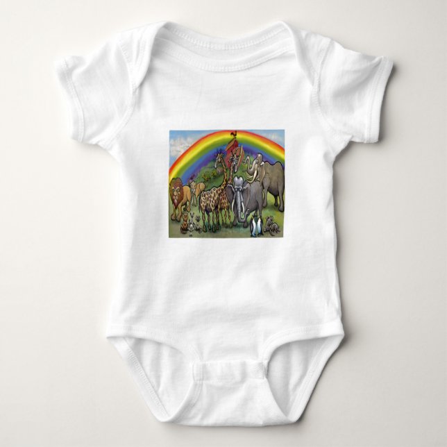 Noah's Ark Baby Bodysuit (Front)