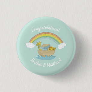 Noah's Ark Baby Shower 3 Cm Round Badge