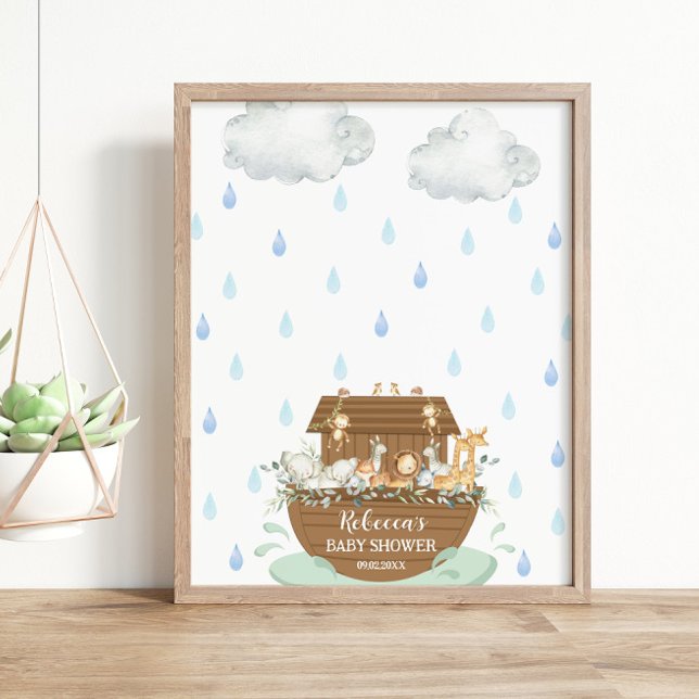 Noah's Ark Baby Shower Fingerprints Guest Book (Creator Uploaded)
