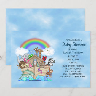 Noah's Ark Baby Shower Invitation