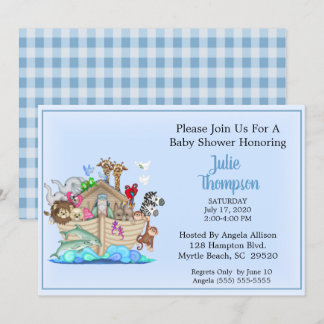 Noah's Ark Baby Shower Invitation