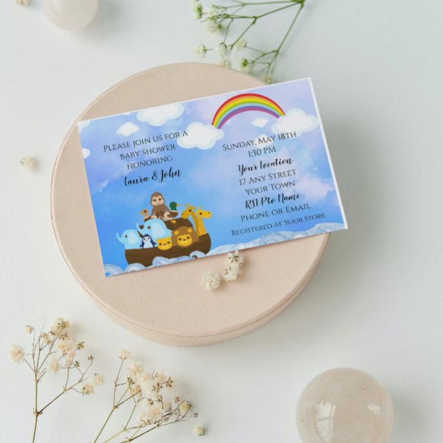 Noah's Ark Baby Shower Invitation (Creator Uploaded)