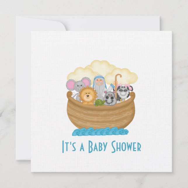 Noah's Ark Baby Shower Invitation (Front)