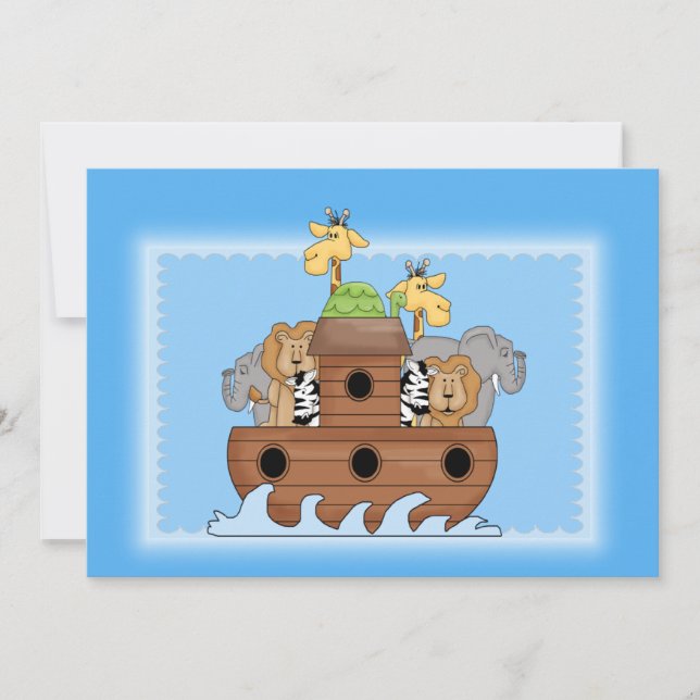 Noah's Ark Baby Shower Invitation (Front)