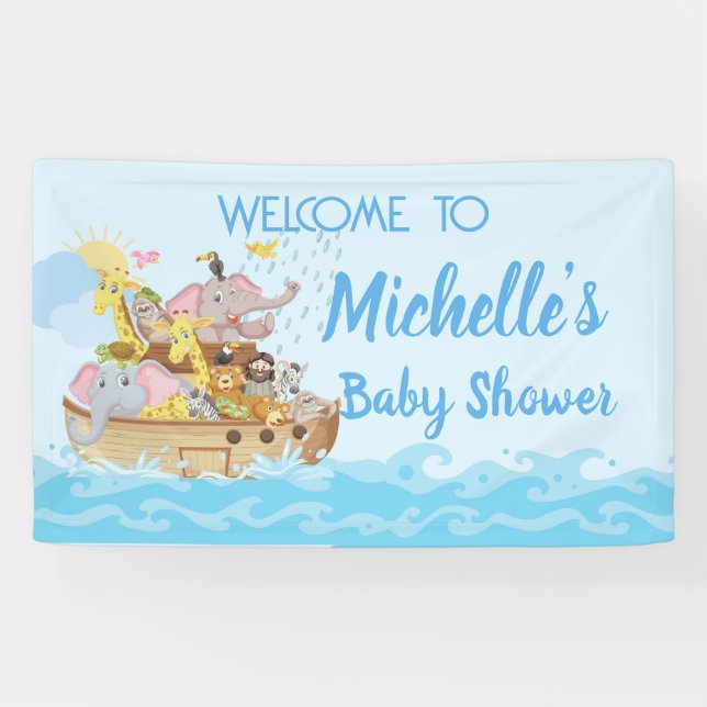 Noah's Ark Baby Shower Party   Banner (Horizontal)