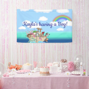 Noahs Ark Baby Shower Wall Banner
