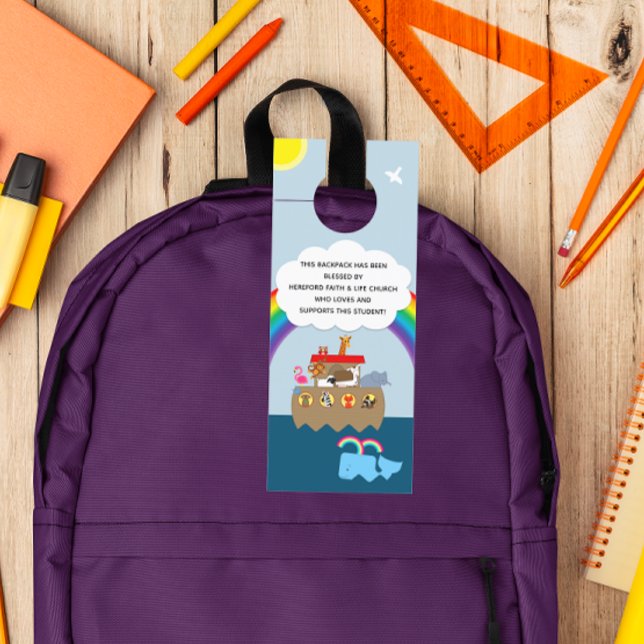 Noah's Ark Blessing of the Backpacks Church Door Hanger (Creator Uploaded)