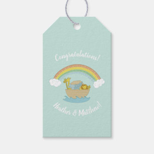 Noah's Ark Boho Baby Shower Gift Tags