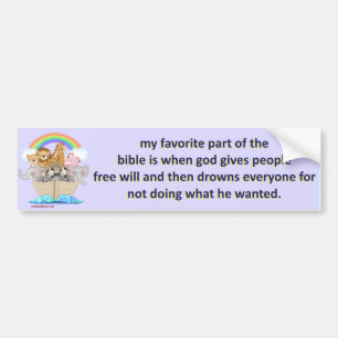 noah's ark bumper sticker