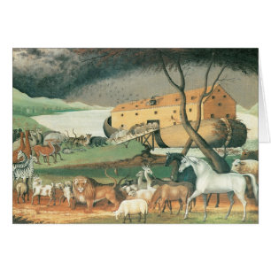 Noah's Ark by Edward Hicks, Vintage Folk Art