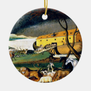 Noah's Ark Ceramic Tree Decoration