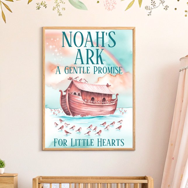 Noah's Ark Christian Nursery Kids Wall Art  (Creator Uploaded)
