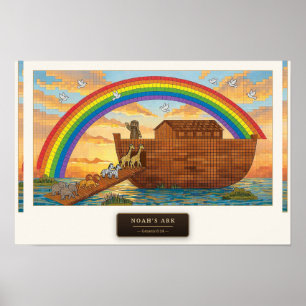 Noah's Ark — cube mosaic Poster