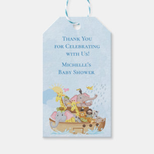 Noahs ark cute thank you favour gift tags
