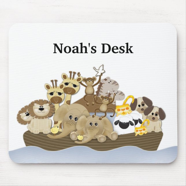 Noah's Ark Desk Mouse Pad (Front)