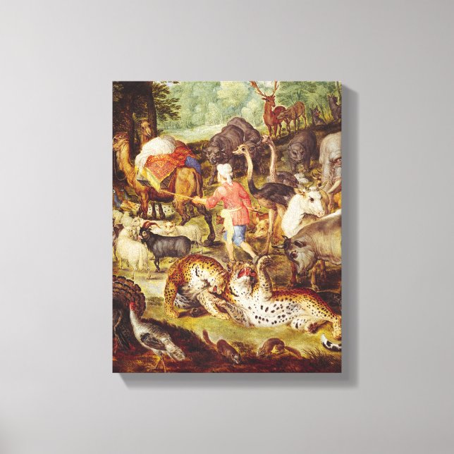 Noah's Ark, detail of the right hand side Canvas Print (Front)