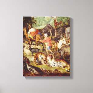 Noah's Ark, detail of the right hand side Canvas Print