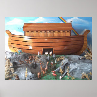 Noahs Ark Diorama Picture Poster