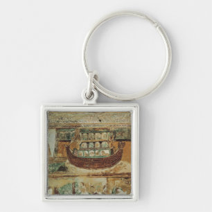 Noah's Ark During the Flood, c.1100 Key Ring
