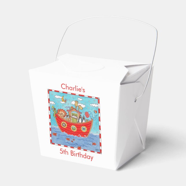 Noah's Ark  Favour Box (Front Side)