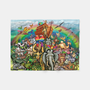 Noah's Ark Fleece Blanket