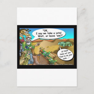 "Noah's Ark" Funny Cartoon Tees Gifts Collectibles Postcard