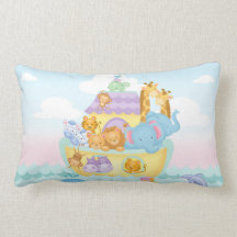 Noah's Ark Lumbar Pillow
