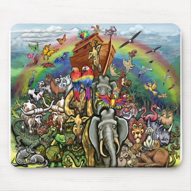 Noah's Ark Mouse Pad (Front)