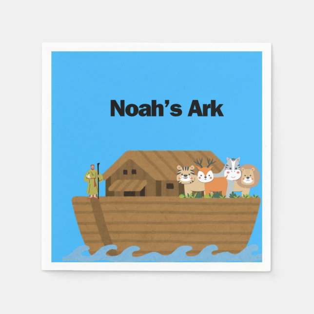 Noah's Ark Party Napkins Kids (Front)